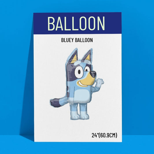 Bluey Smiling Inflated Foil Balloon 24 inch