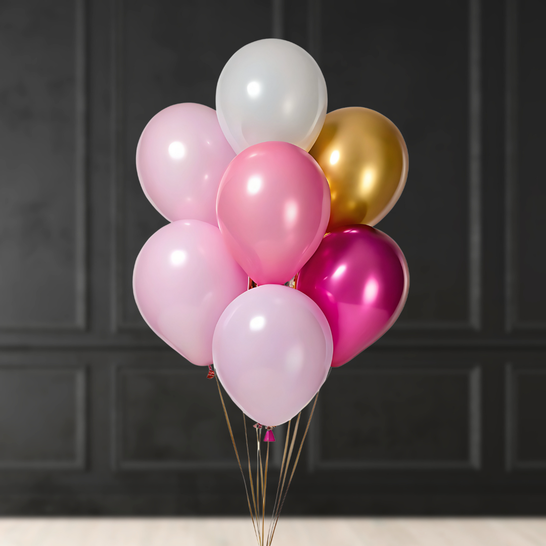 Latex Balloon Cluster Inflated