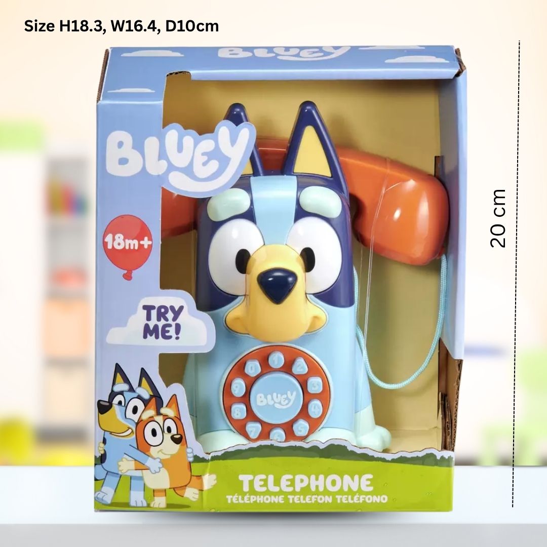 Bluey Telephone Interactive Roleplay Realistic Electronic Phone Toy