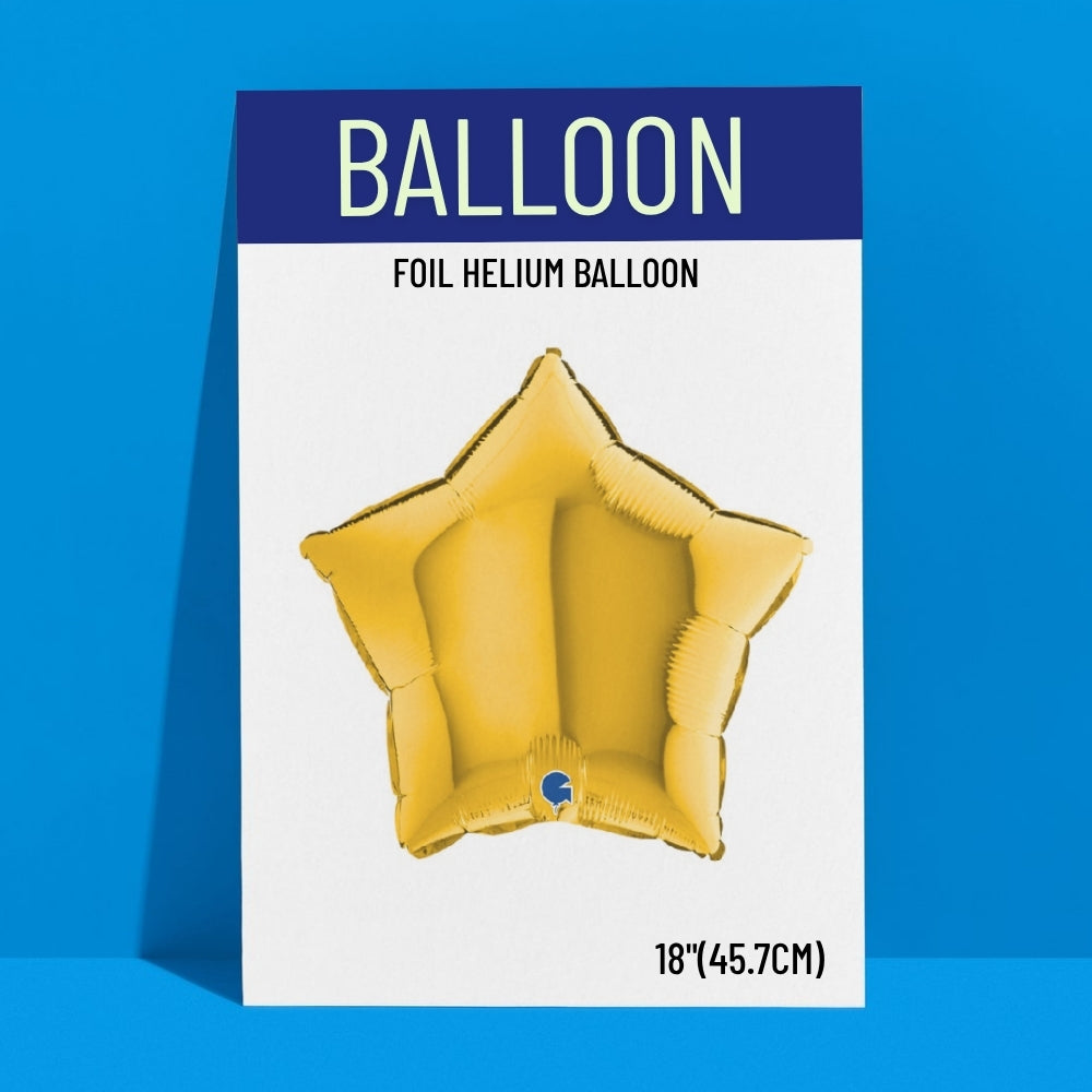 18in Gold star Foil balloon