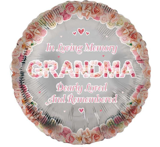 18in GRANDMA REMEMBRANCE FOIL BALLOON