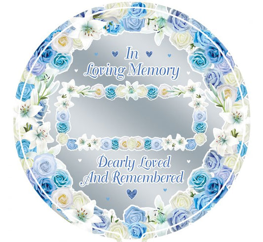 18in PERSONALISED BLUE REMEMBRANCE FOIL BALLOON