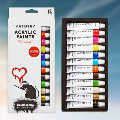 Artistry Acrylic Paints (12ml) 12 Pack