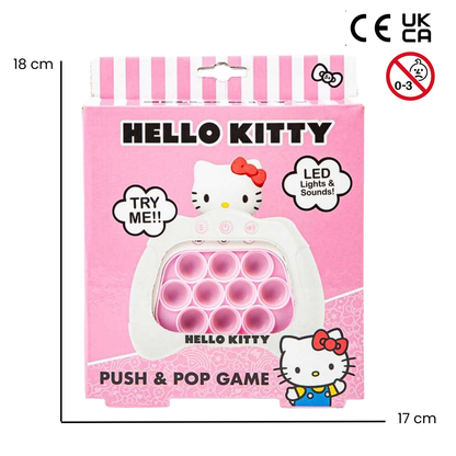 Hello kitty Push & Pop Game With LED Lights & Sounds