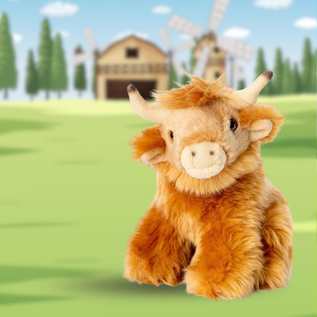 Highland cow plush toy