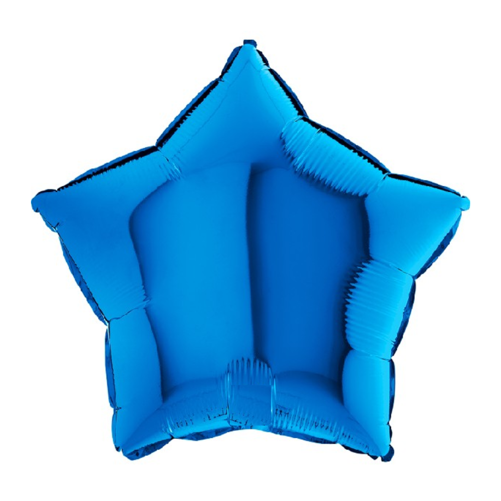 18in Blue star Foil balloon