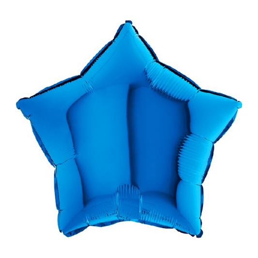 18in Blue star Foil balloon