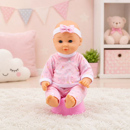 Chad Valley Marnie Baby Doll Drink & Wet Set 30cm