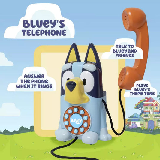 Bluey Telephone Interactive Roleplay Realistic Electronic Phone Toy