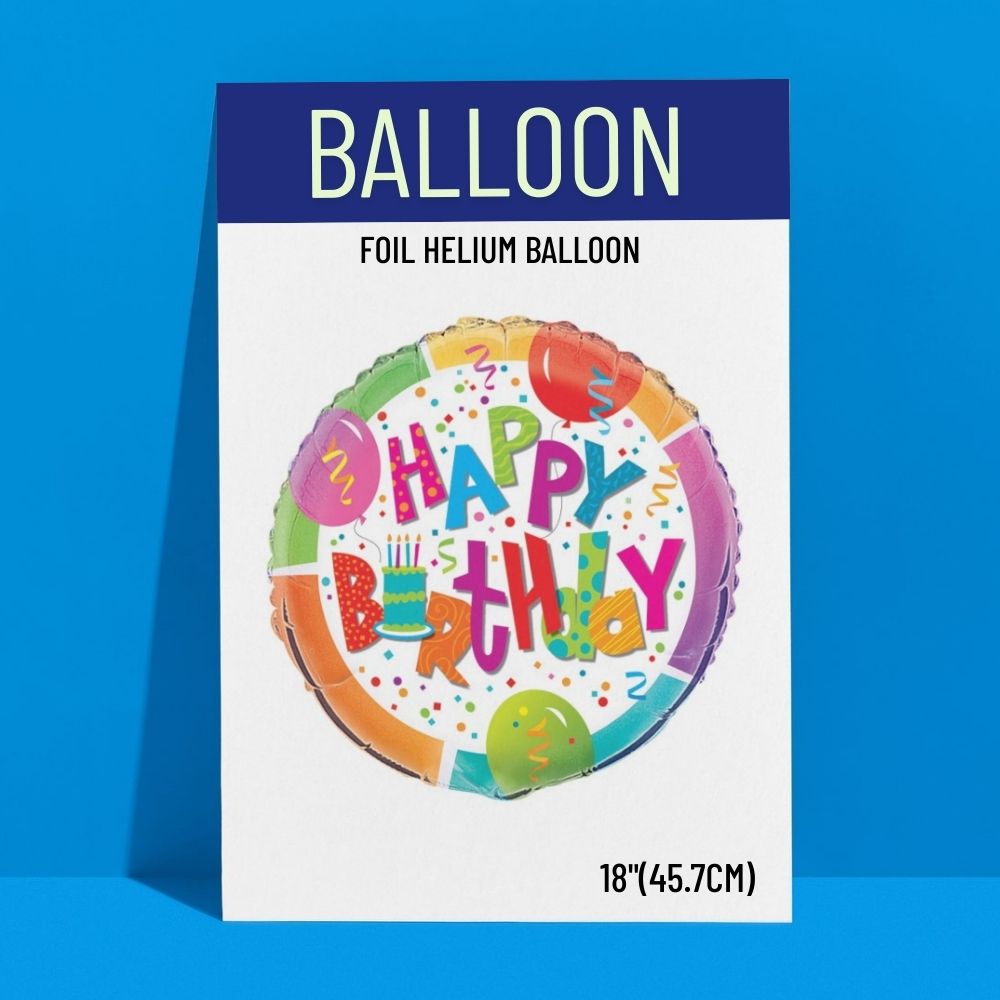 18IN Birthday Jamboree Foil Balloon
